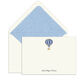 Elegant Note Cards with Engraved Hot Air Balloon Image 1 of 3